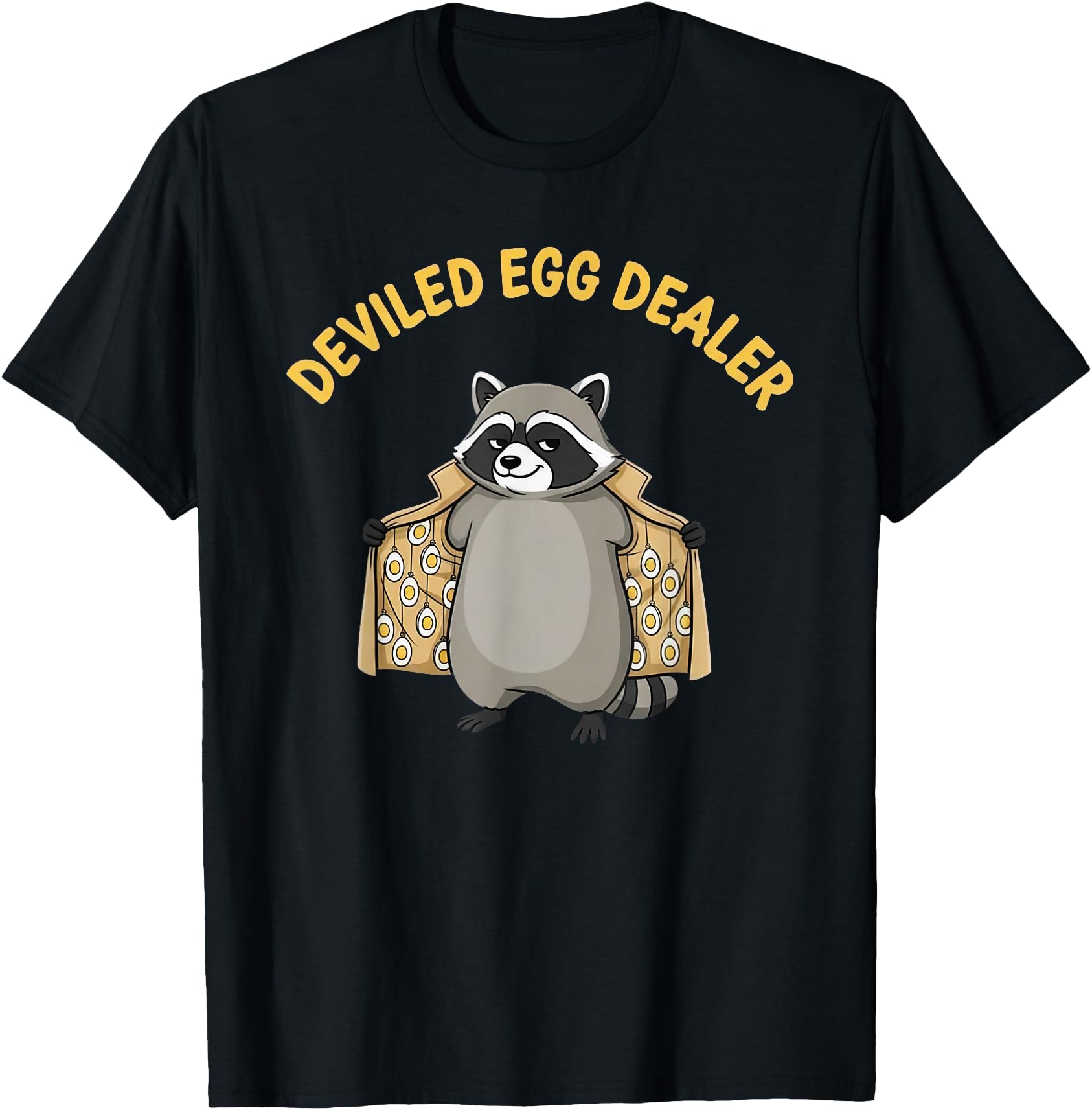 Handcrafted Raccoon Deviled Egg Hoodie - Casual Everyday Wear for Adults - T-Shirt, Sweatshirt, Hoodie