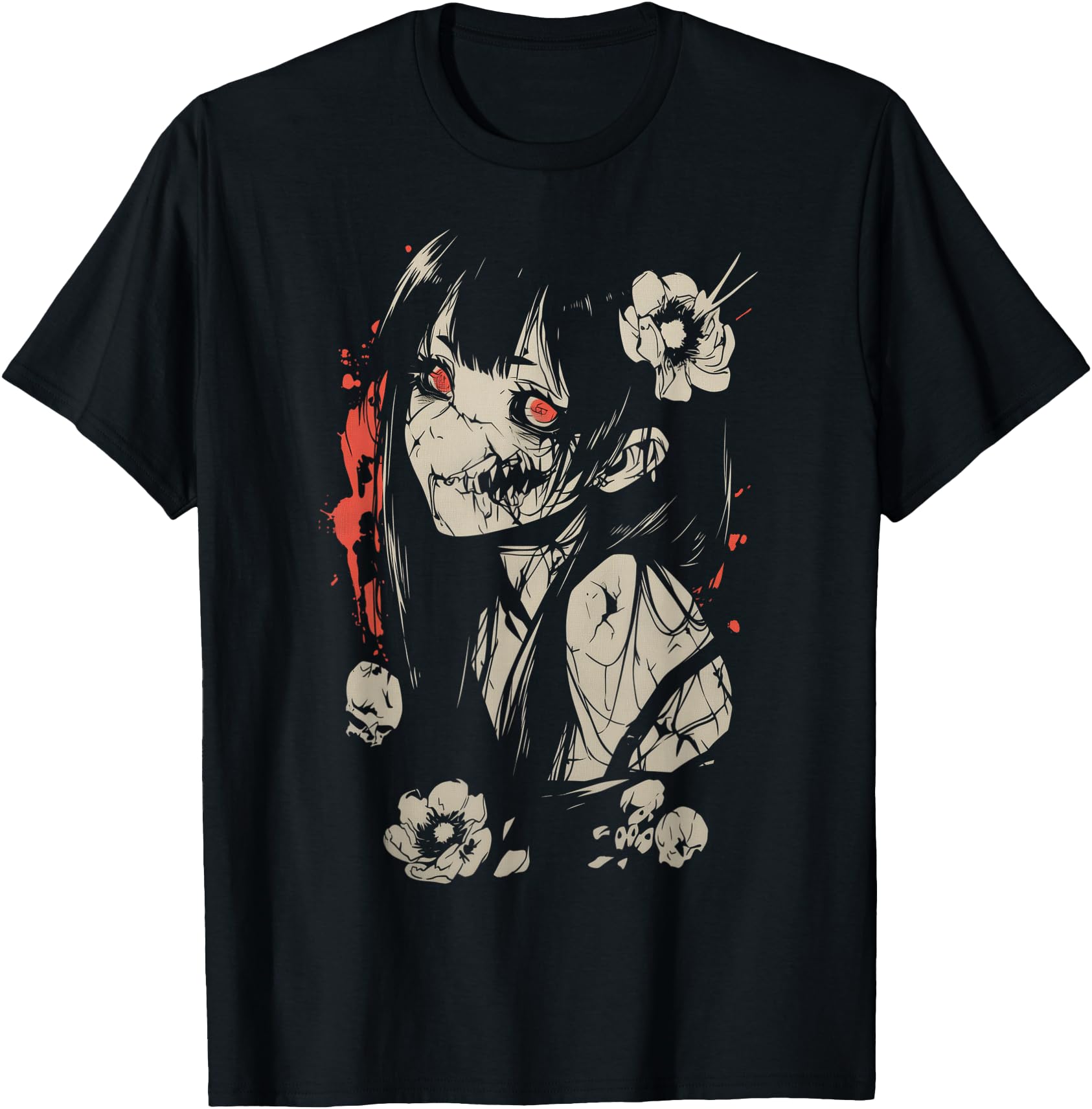 Horror Anime Manga Japan T-Shirt - Casual Everyday Wear for Adults - T-Shirt, Sweatshirt, Hoodie