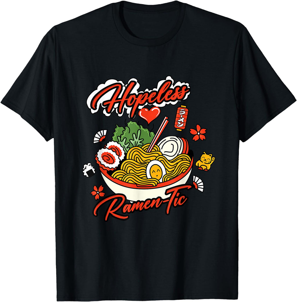 Exclusive Hopeless Ramen Tic Japan Hoodie - Fun Novelty Design Men Women - T-Shirt, Sweatshirt, Hoodie