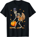 Exclusive Skeleton Turkey Pumpkin T-Shirt - Unique Graphic for Adults - T-Shirt, Sweatshirt, Hoodie
