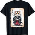 Exclusive Samurai Hamster Japanese T-Shirt - Custom Art Print for Adults - T-Shirt, Sweatshirt, Hoodie