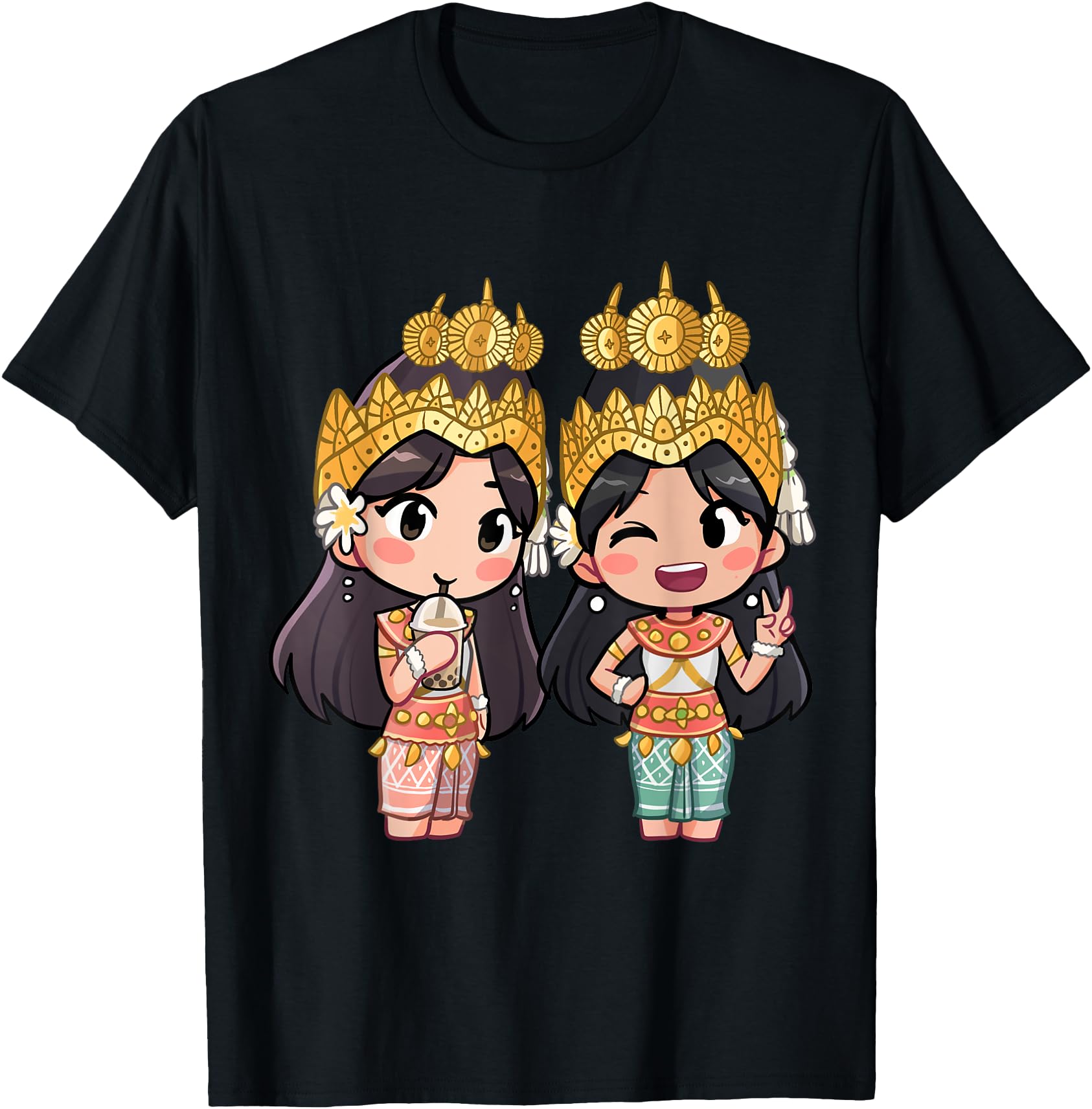 Authentic Chibi Cambodian Khmer Sweatshirt - Novelty Apparel Men Women - T-Shirt, Sweatshirt, Hoodie