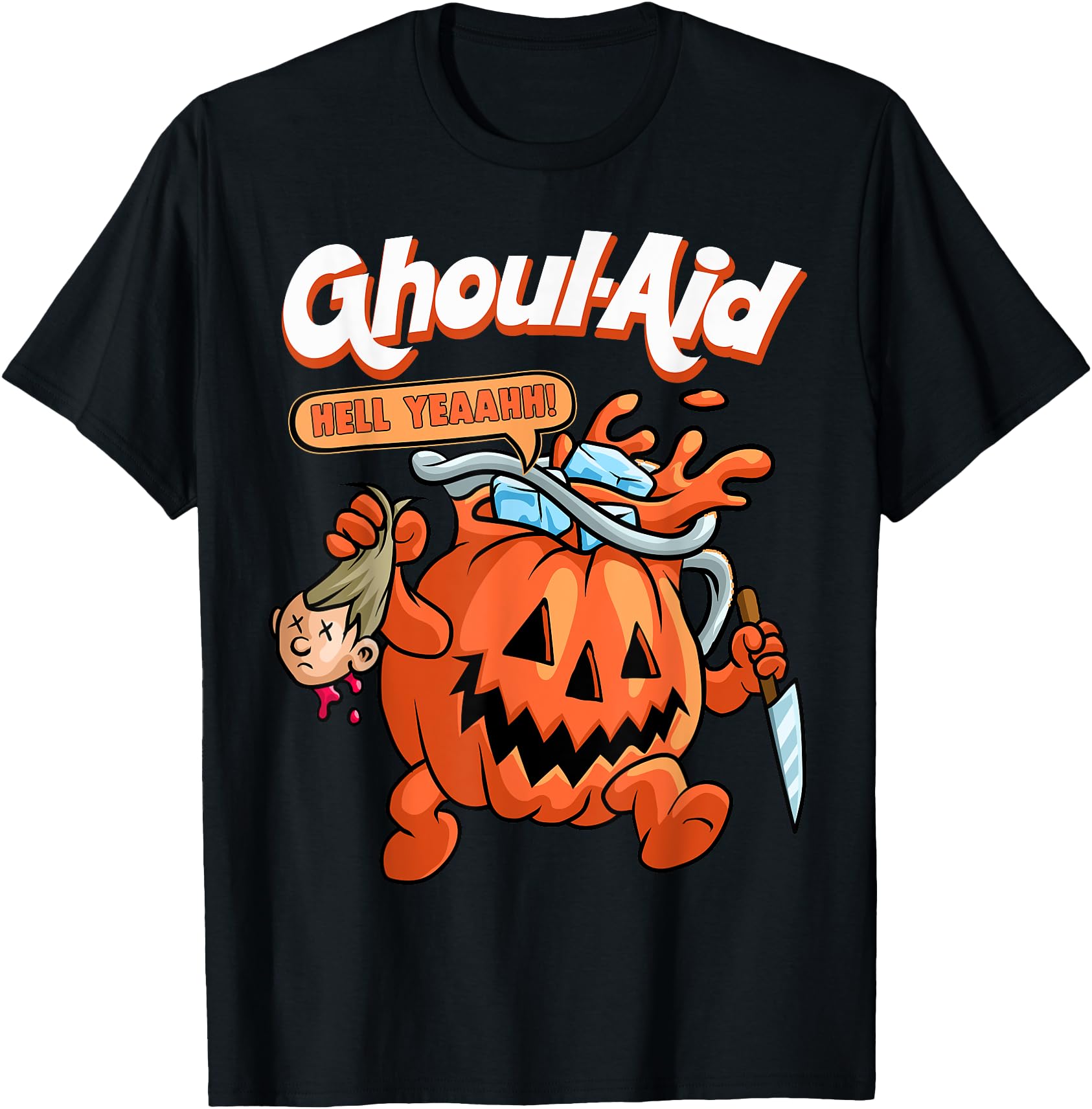 Original Ghoul Aid Ghoul Pumpkin Meme Hoodie - Novelty Apparel for Adults - T-Shirt, Sweatshirt, Hoodie