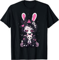 Goth Bunny Anime E Gothic Outfit Grunge Hoodie - Graphic Print Unisex - T-Shirt, Sweatshirt, Hoodie
