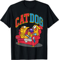 Authentic Catdog Hanging Out Cartoon Sweatshirt - Graphic Print Men Women - T-Shirt, Sweatshirt, Hoodie