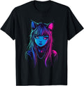Authentic Neon Anime Cat Furry Art Hoodie - Streetwear Style Men Women - T-Shirt, Sweatshirt, Hoodie