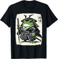 Handcrafted Samurai Frog Ukiyo E Hoodie - Aesthetic Graphic Unisex - T-Shirt, Sweatshirt, Hoodie