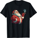 Santa Claus Festive Cigar Costume Hoodie - Custom Art Print for Adults - T-Shirt, Sweatshirt, Hoodie