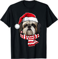 Handcrafted Santa Shih Tzu Dog Exclusive T-Shirt - Unique Graphic Men Women - T-Shirt, Sweatshirt, Hoodie