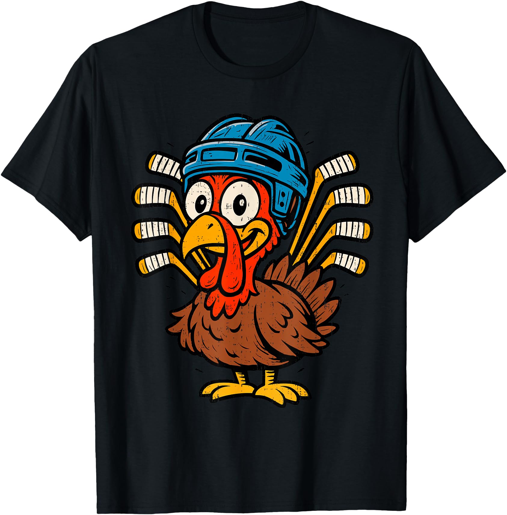 Handcrafted Turkey Hockey Sweatshirt - Fun Novelty Design Unisex - T-Shirt, Sweatshirt, Hoodie