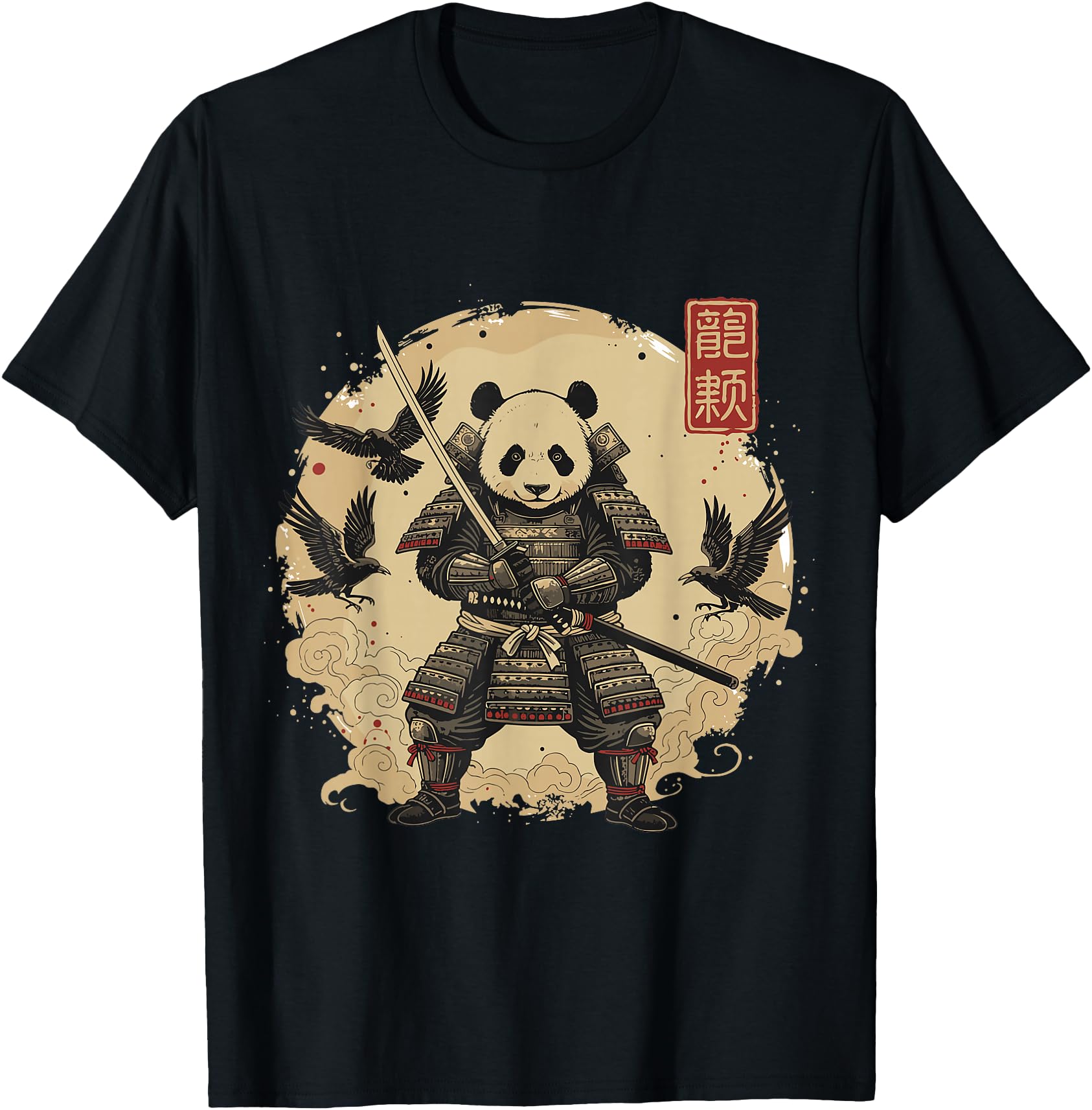 Samurai Panda Warrior Japanese Sweatshirt - Aesthetic Graphic Men Women - T-Shirt, Sweatshirt, Hoodie