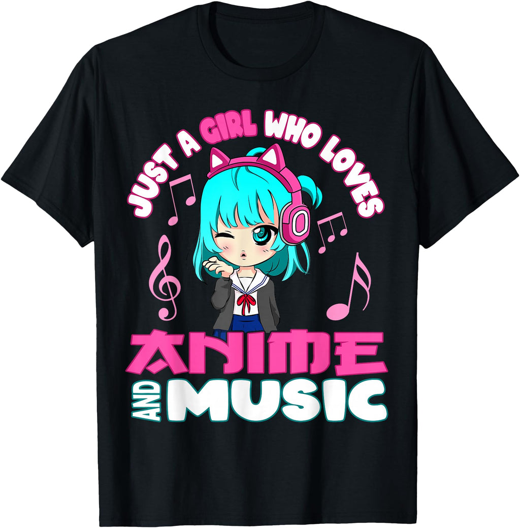 Authentic Anime And Music Teen Chibi T-Shirt - Minimalist Print Men Women - T-Shirt, Sweatshirt, Hoodie