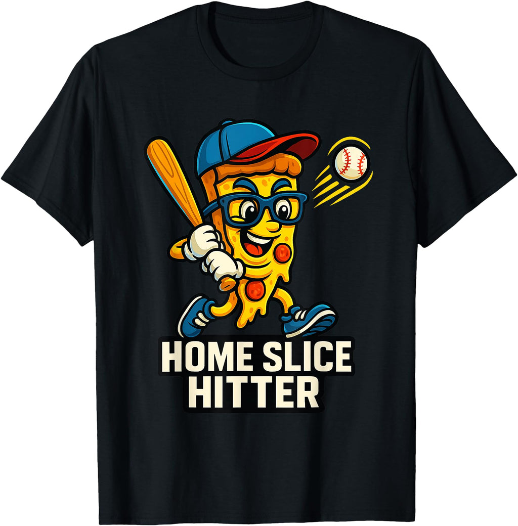 Original Pizza Theme Baseball Home T-Shirt - Streetwear Style for Adults - T-Shirt, Sweatshirt, Hoodie