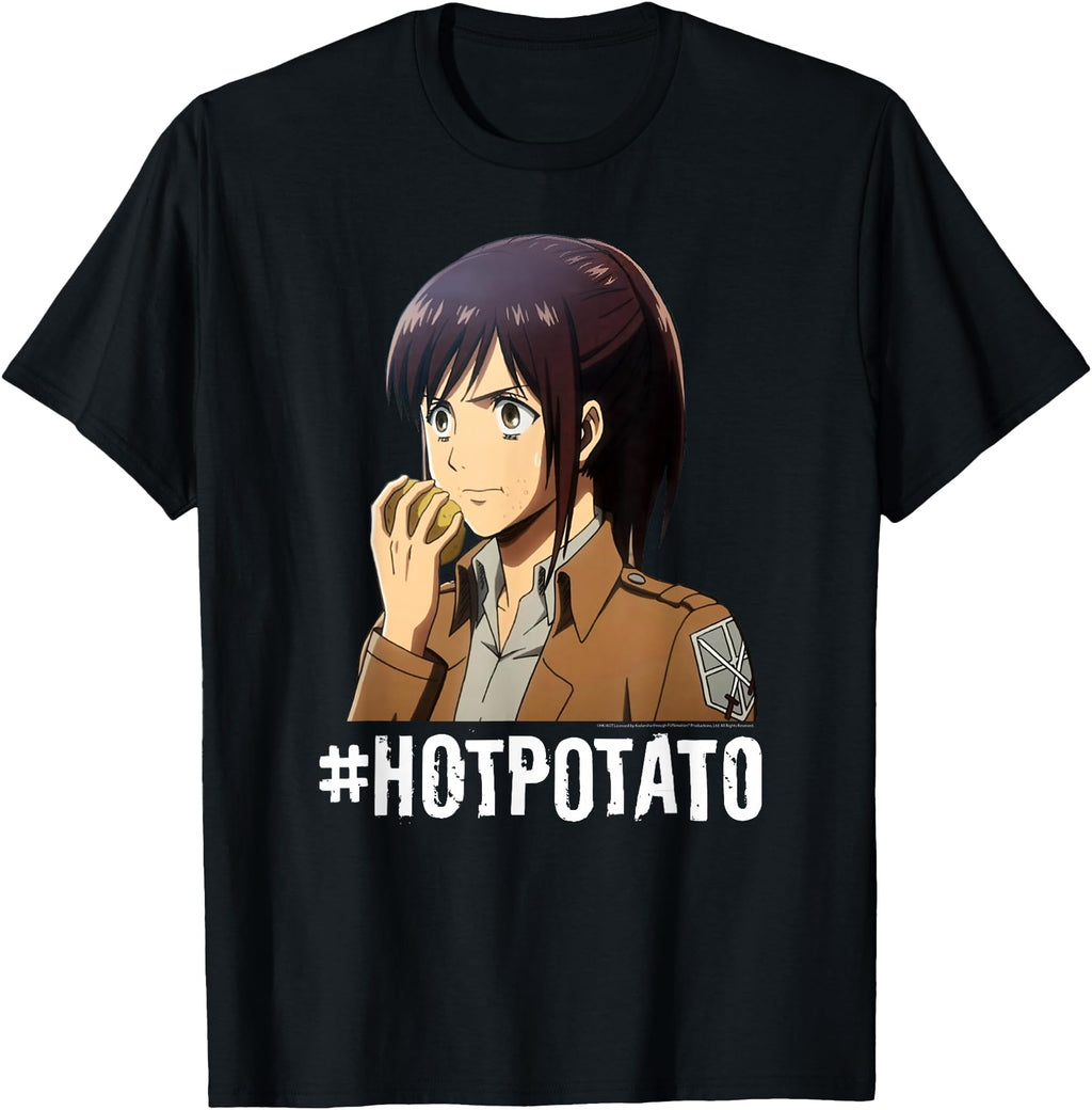 Exclusive Attack Titan Hotpotato Sweatshirt - Aesthetic Graphic Unisex - T-Shirt, Sweatshirt, Hoodie