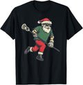 Authentic Lacrosse Santa Lax Player Sweatshirt - Custom Art Print Unisex - T-Shirt, Sweatshirt, Hoodie