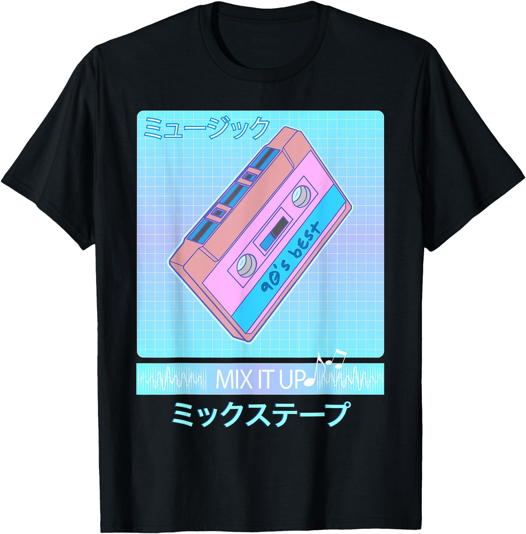 Exclusive Mix Tape 90S Japanese Otaku T-Shirt - Graphic Print Unisex - T-Shirt, Sweatshirt, Hoodie