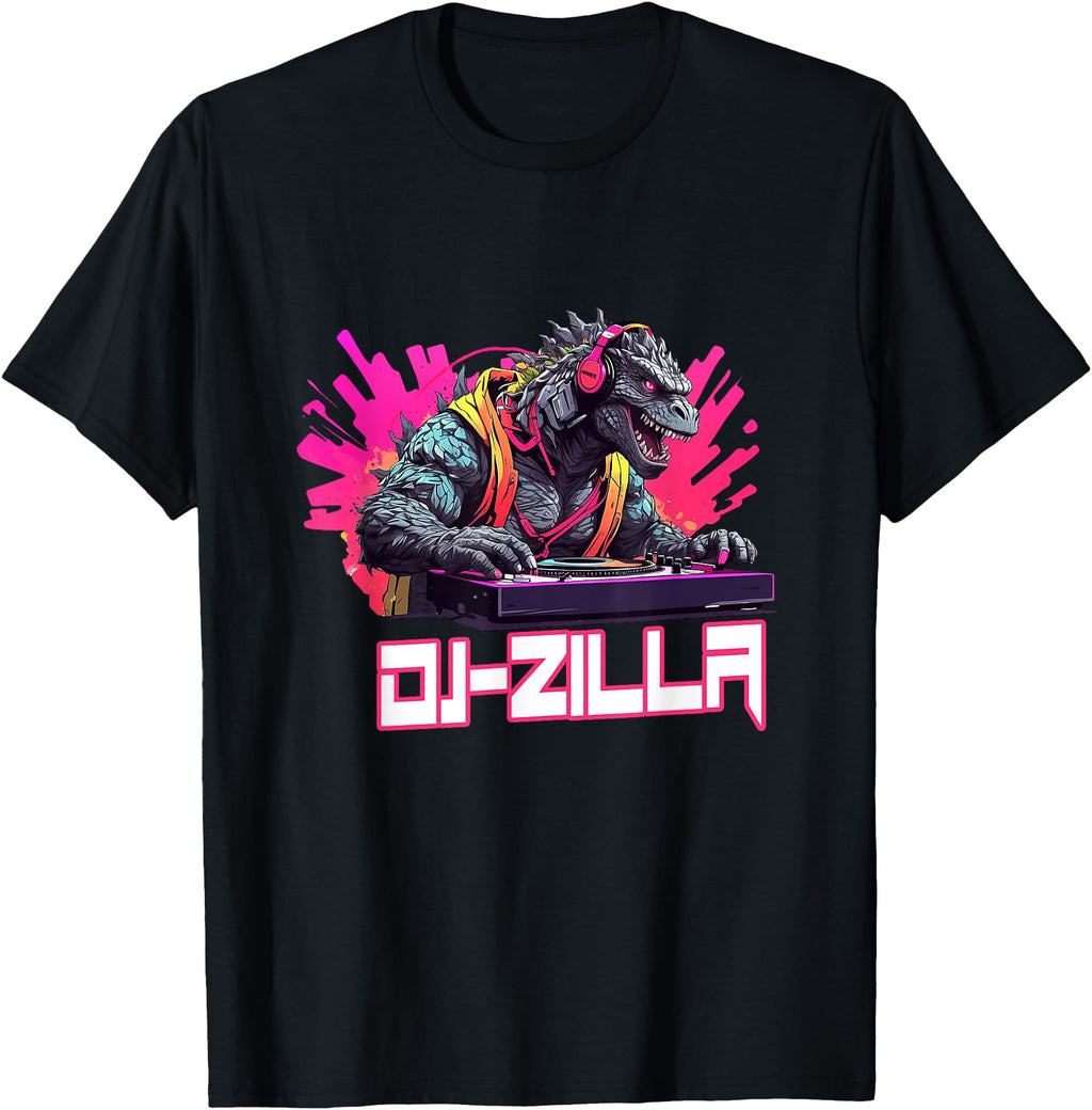 Original Japanese Monster Kaiju Dj Sweatshirt - Custom Art Print Unisex - T-Shirt, Sweatshirt, Hoodie