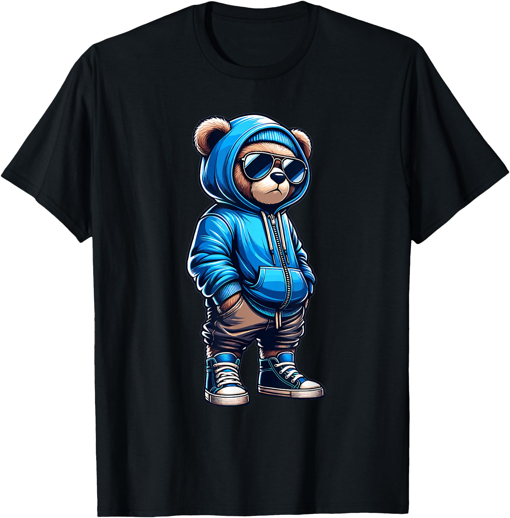 Exclusive Teddy Bear Bears Hip Hop T-Shirt - Custom Art Print Unisex - T-Shirt, Sweatshirt, Hoodie