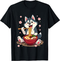Handcrafted Otaku Husky Dog Sweatshirt - Aesthetic Graphic for Adults - T-Shirt, Sweatshirt, Hoodie