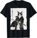 Exclusive Samurai Cat Warrior Ink T-Shirt - Streetwear Style Unisex - T-Shirt, Sweatshirt, Hoodie