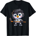 Original Cartoon Penguin Hockey Player T-Shirt - Streetwear Style Unisex - T-Shirt, Sweatshirt, Hoodie