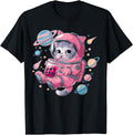 Kawaii Cat Bubble Tea Boba Tea Space T-Shirt - Custom Art Print for Adults - T-Shirt, Sweatshirt, Hoodie