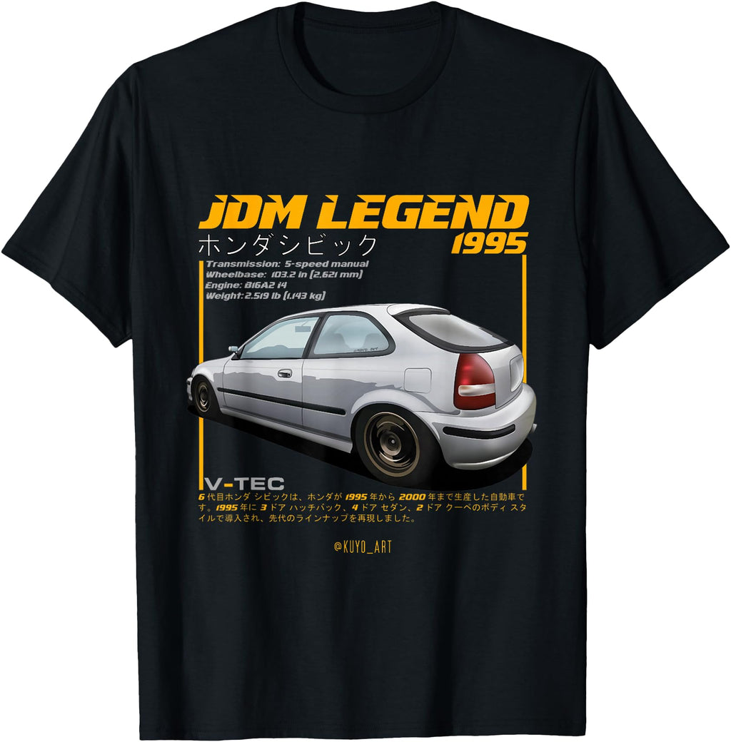 Exclusive Civic Ek 1995 Type R Japanese Hoodie - Trendy Graphic Men Women - T-Shirt, Sweatshirt, Hoodie