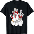 Cartoon Bowling Scared Bowling Pins Hoodie - Streetwear Style Men Women - T-Shirt, Sweatshirt, Hoodie