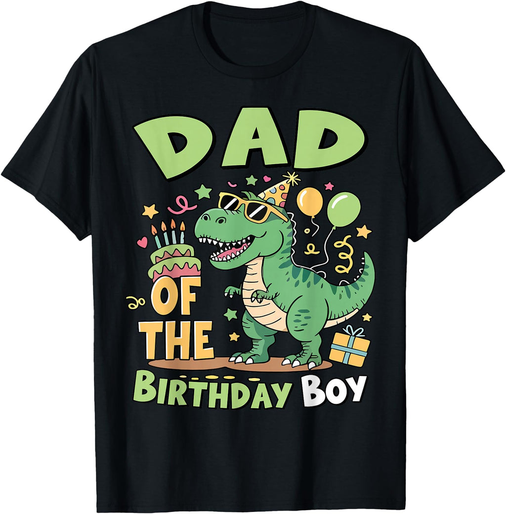 Dad T Rex Dinosaur Family Party T-Shirt - Casual Everyday Wear Men Women - T-Shirt, Sweatshirt, Hoodie