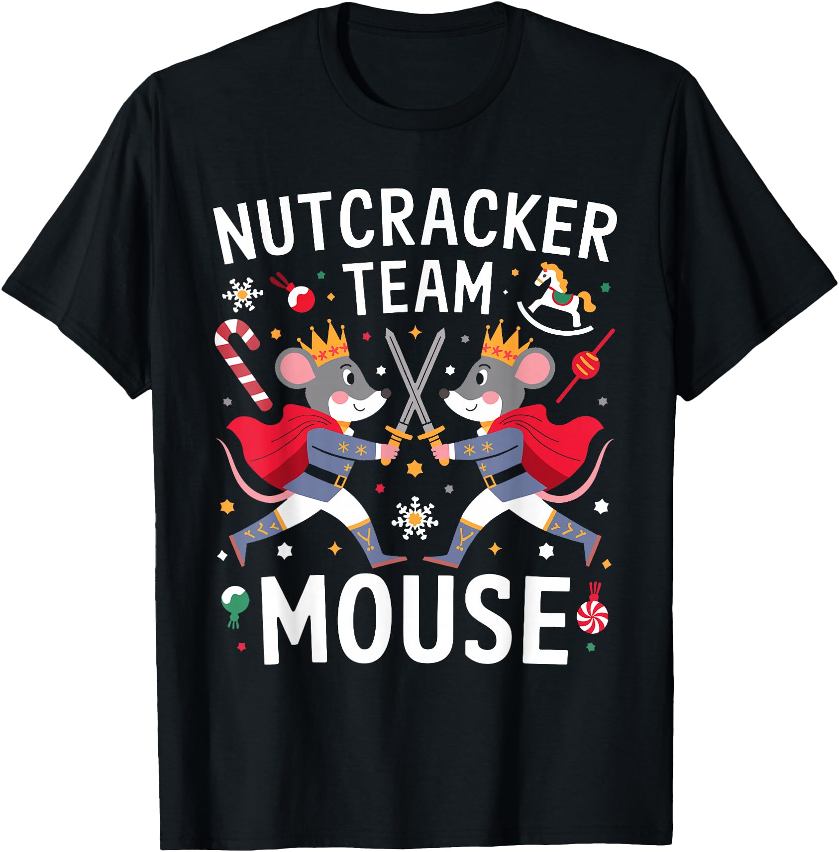 Team Mouse Nutcracker Dance Soldier Artist Hoodie - Graphic Print Men Women - T-Shirt, Sweatshirt, Hoodie