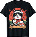 Authentic Kawaii Sushi Chef Cat T-Shirt - Casual Everyday Wear for Adults - T-Shirt, Sweatshirt, Hoodie