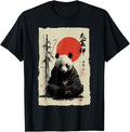 Exclusive Zen Panda Bear Japanese Sumi E Hoodie - Aesthetic Graphic Unisex - T-Shirt, Sweatshirt, Hoodie