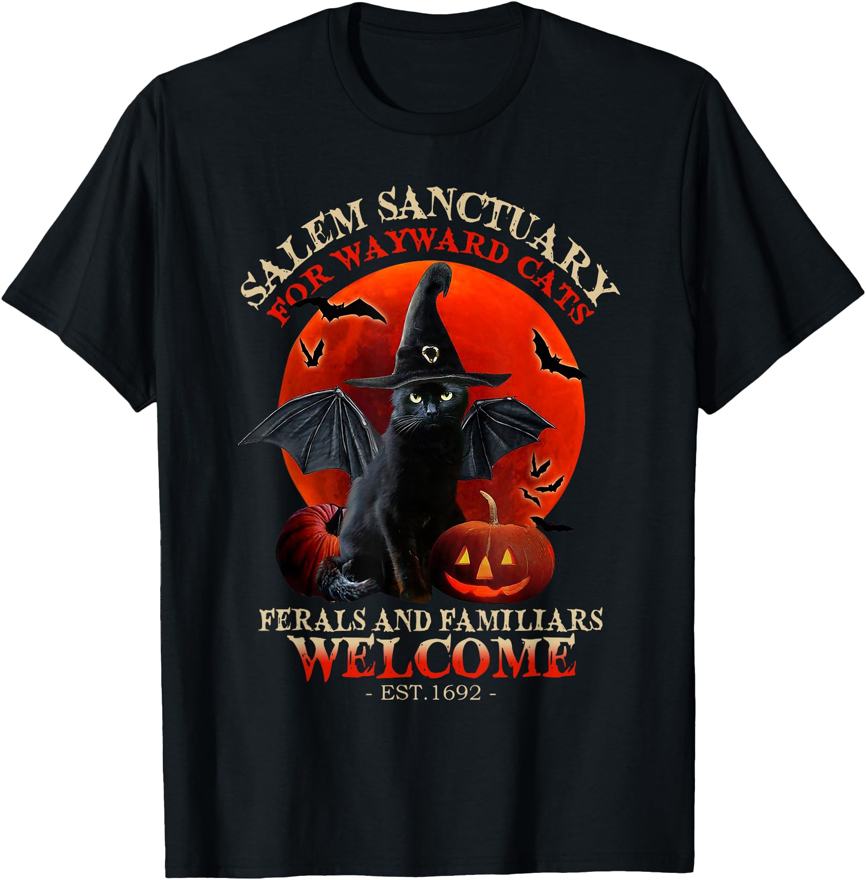 Witch Witchcraft Salem Sanctuary T-Shirt - Novelty Apparel Men Women - T-Shirt, Sweatshirt, Hoodie