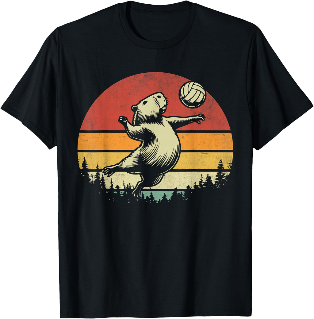 Capybara Sports Rodent Capybara Playing Hoodie - Unique Graphic for Adults - T-Shirt, Sweatshirt, Hoodie