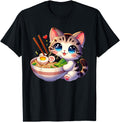 Cat Ramen Noodles Anime Kawaii Japanese Hoodie - Streetwear Style Unisex - T-Shirt, Sweatshirt, Hoodie