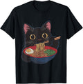 Cat Ramen Japanese Kawaii Anime Cat T-Shirt - Streetwear Style Men Women - T-Shirt, Sweatshirt, Hoodie