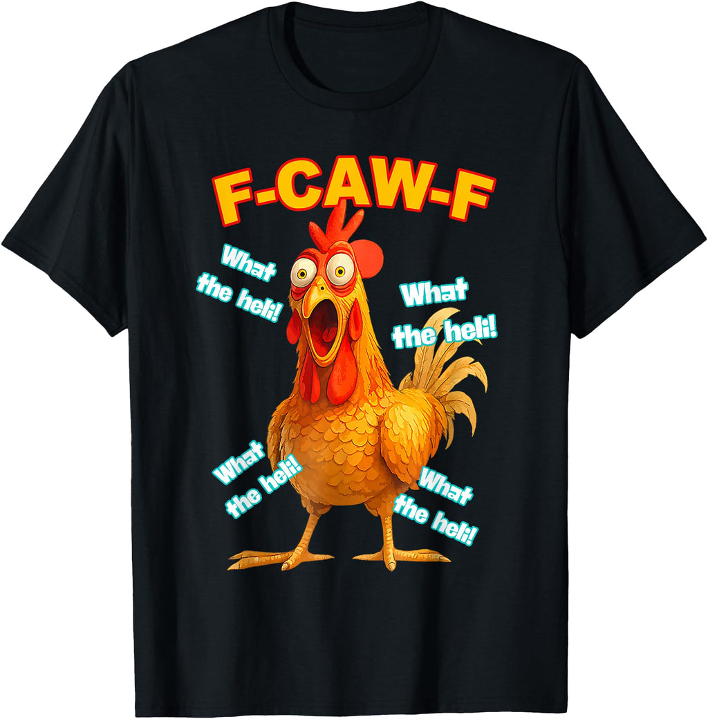 Authentic F Caw F What Heli Chicken Sweatshirt - Novelty Apparel Unisex - T-Shirt, Sweatshirt, Hoodie
