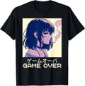90S Japanese Sad Anime Game Over T-Shirt - Streetwear Style for Adults - T-Shirt, Sweatshirt, Hoodie