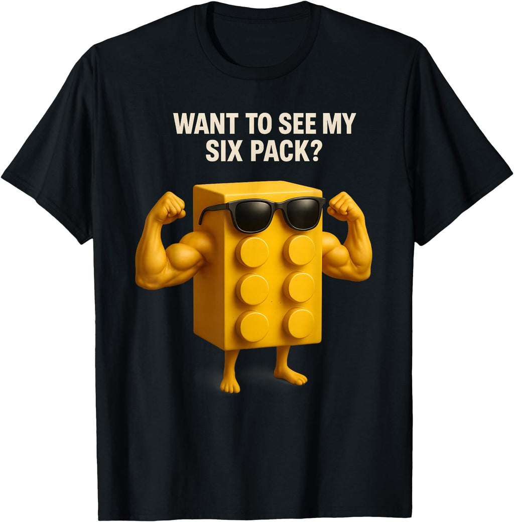 Exclusive Want To See My Six Pack T-Shirt - Minimalist Print Men Women - T-Shirt, Sweatshirt, Hoodie
