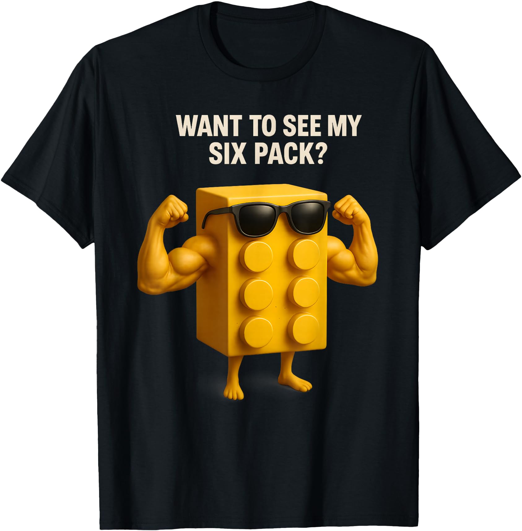 Exclusive Want To See My Six Pack T-Shirt - Minimalist Print Men Women - T-Shirt, Sweatshirt, Hoodie