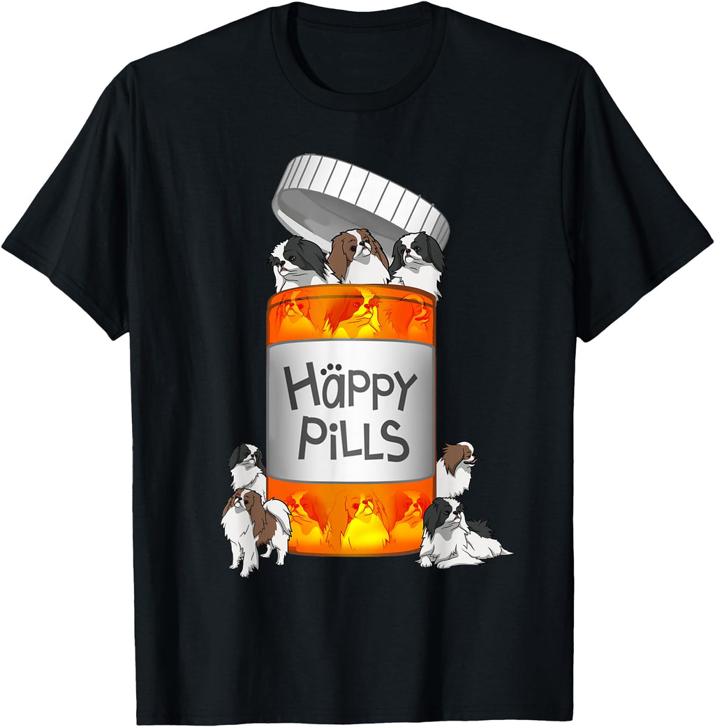 Japanese Chin Happy Pills T Artist T-Shirt - Aesthetic Graphic Men Women - T-Shirt, Sweatshirt, Hoodie