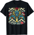 Handcrafted Japanese Dragon Face Sweatshirt - Minimalist Print Unisex - T-Shirt, Sweatshirt, Hoodie