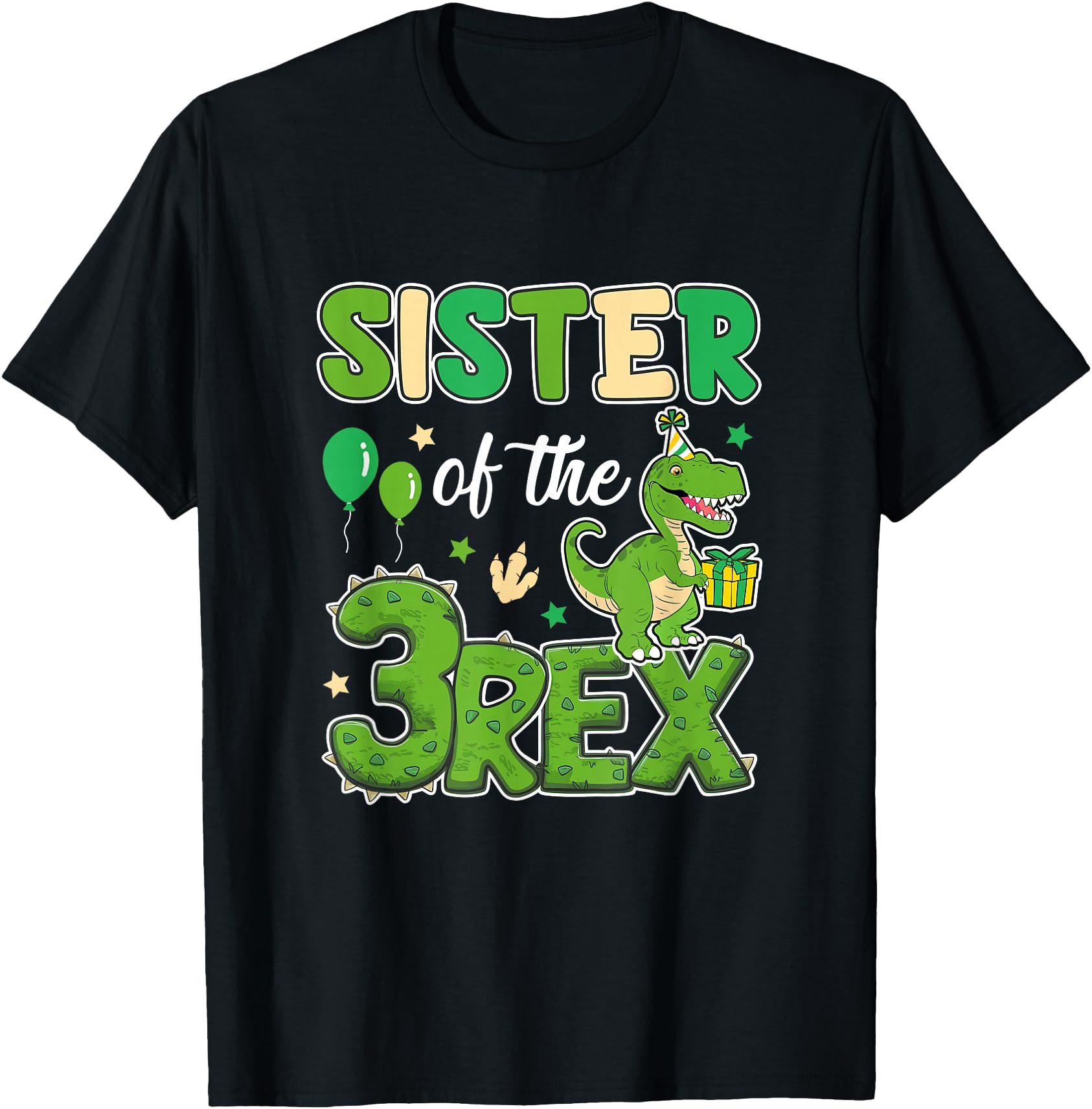 Handcrafted Sister Three Rex Dinosaur T-Shirt - Unique Graphic for Adults - T-Shirt, Sweatshirt, Hoodie