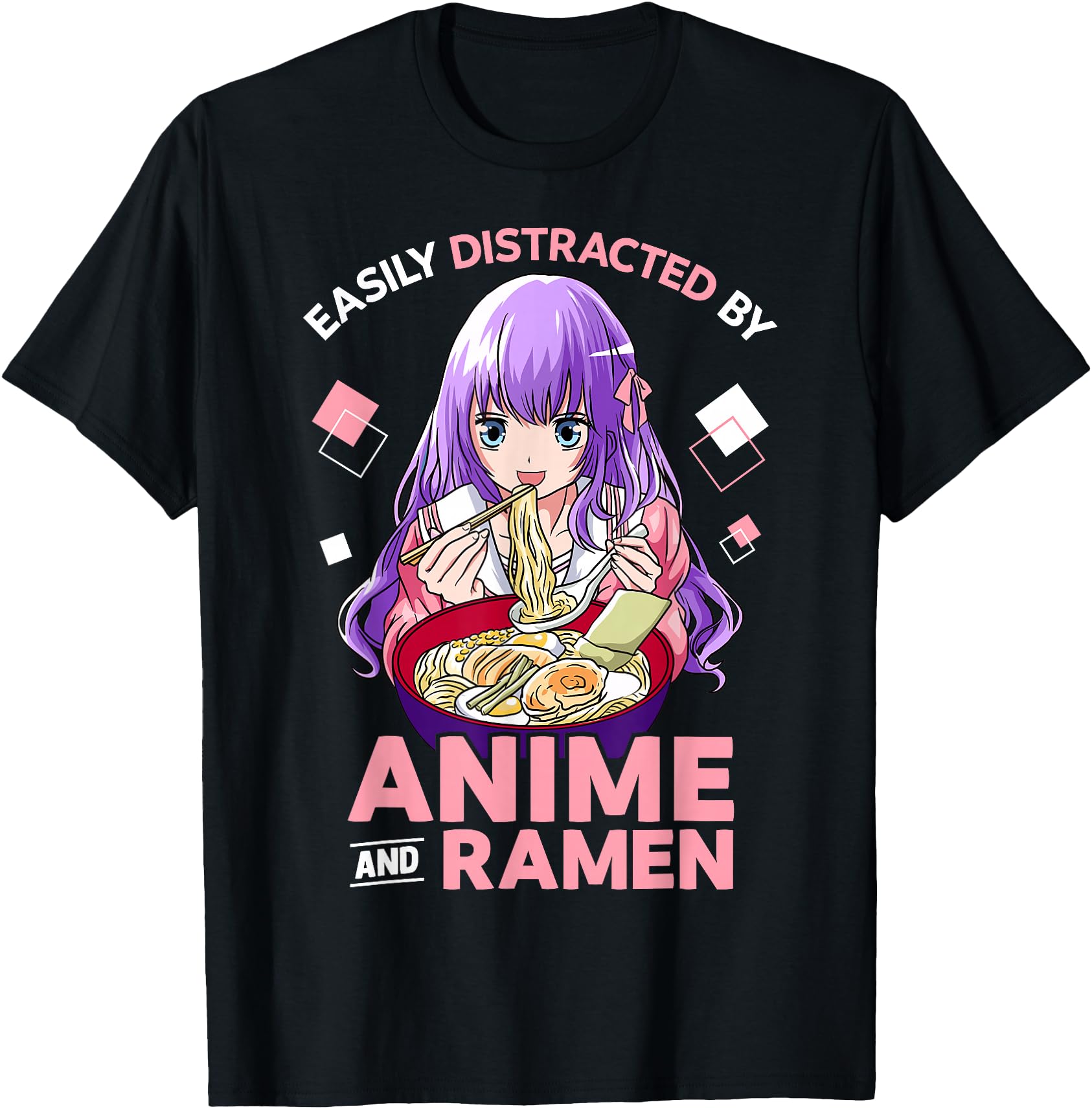 Handcrafted Easily Distracted Anime And Hoodie - Minimalist Print Unisex - T-Shirt, Sweatshirt, Hoodie