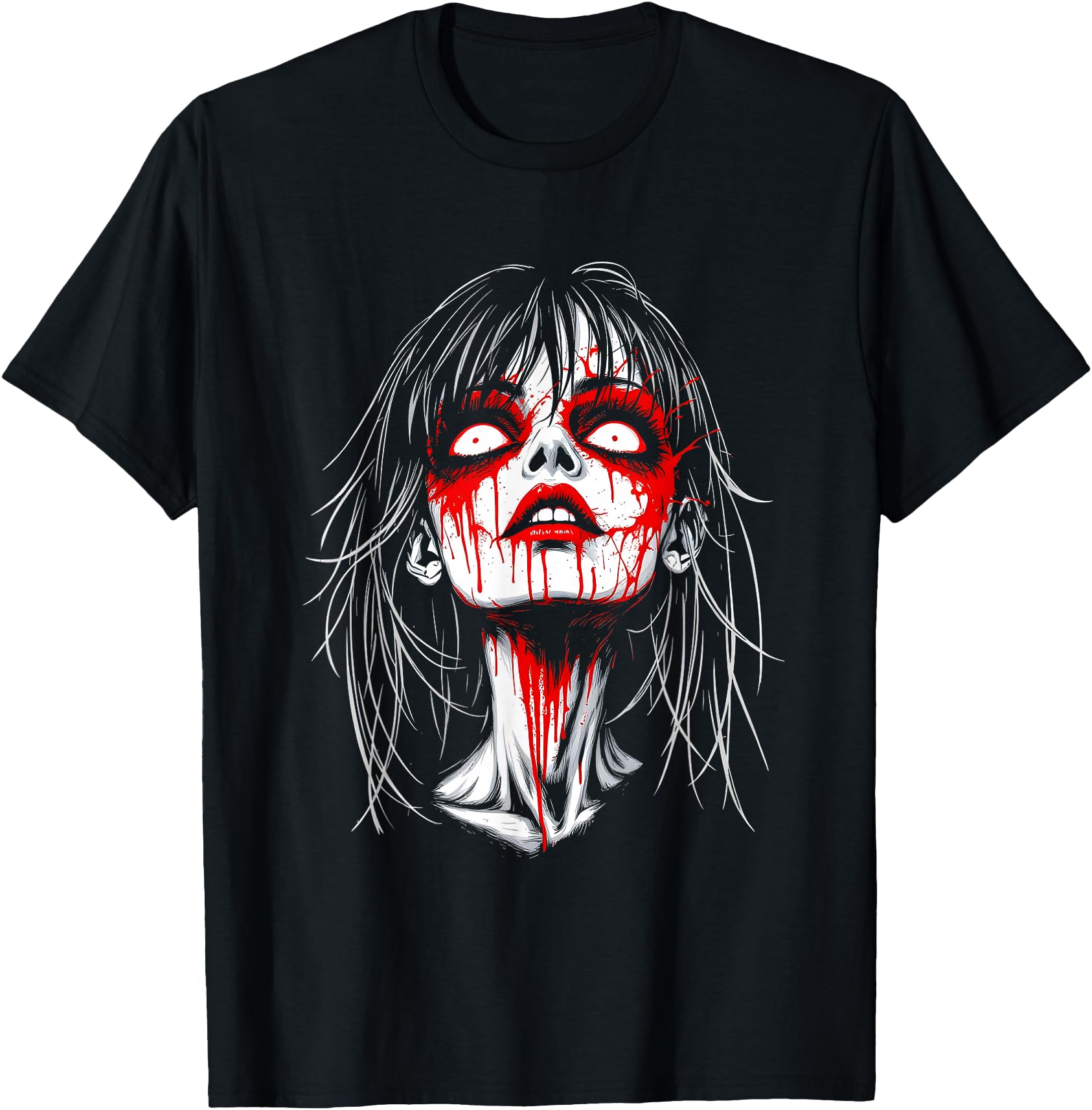 Horror Anime Manga Gothic Outfit T-Shirt - Graphic Print Men Women - T-Shirt, Sweatshirt, Hoodie