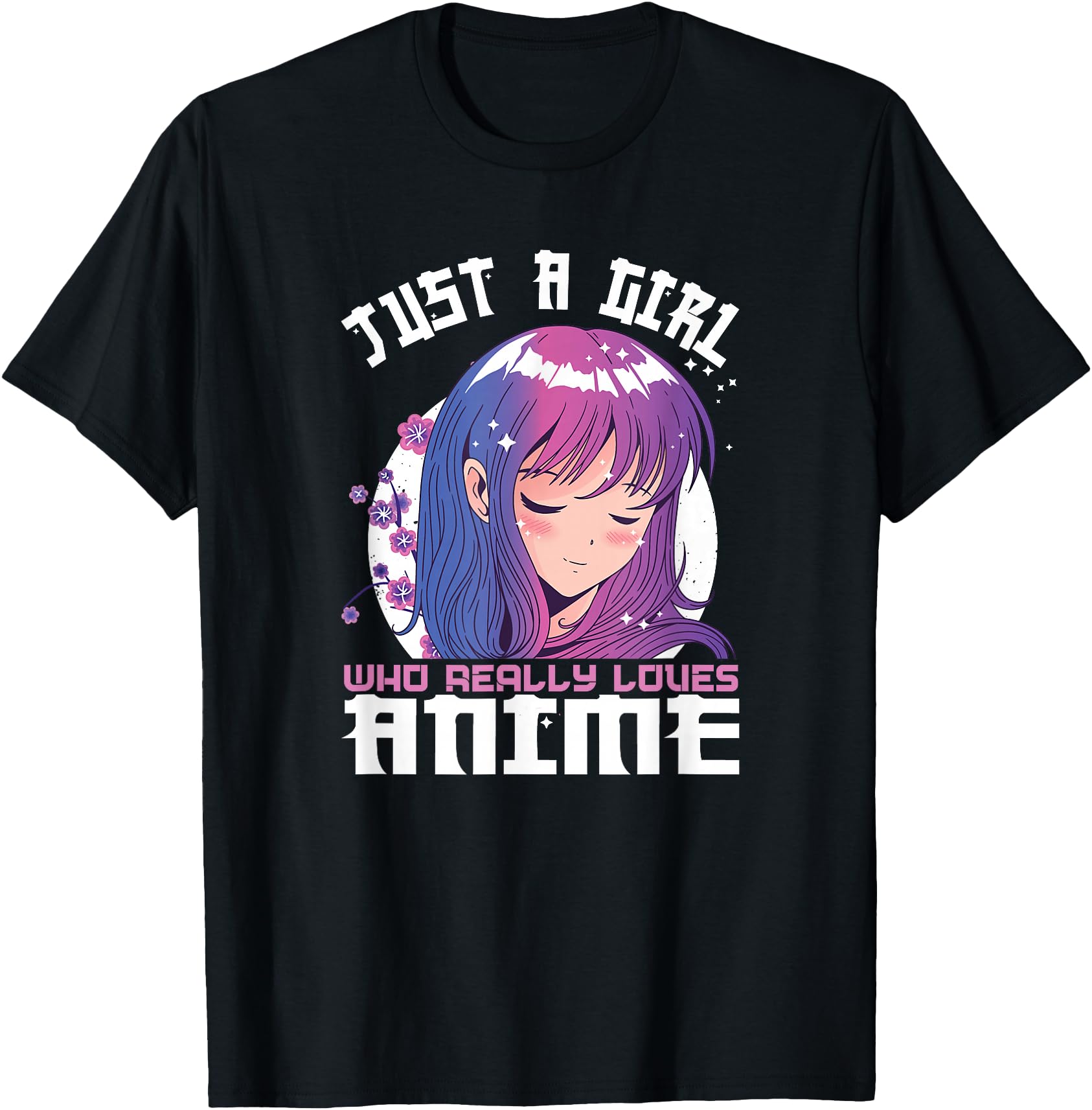 Anime Gifts Teen Just Who Loves Anime T-Shirt - Trendy Graphic for Adults - T-Shirt, Sweatshirt, Hoodie