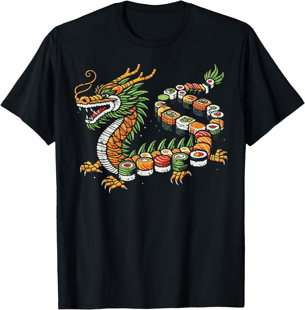 Japanese Dragon Sushi Japanese Food Sweatshirt - Streetwear Style Unisex - T-Shirt, Sweatshirt, Hoodie