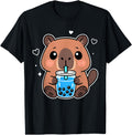 Authentic Kawaii Capybara Boba Drink Sweatshirt - Custom Art Print Unisex - T-Shirt, Sweatshirt, Hoodie