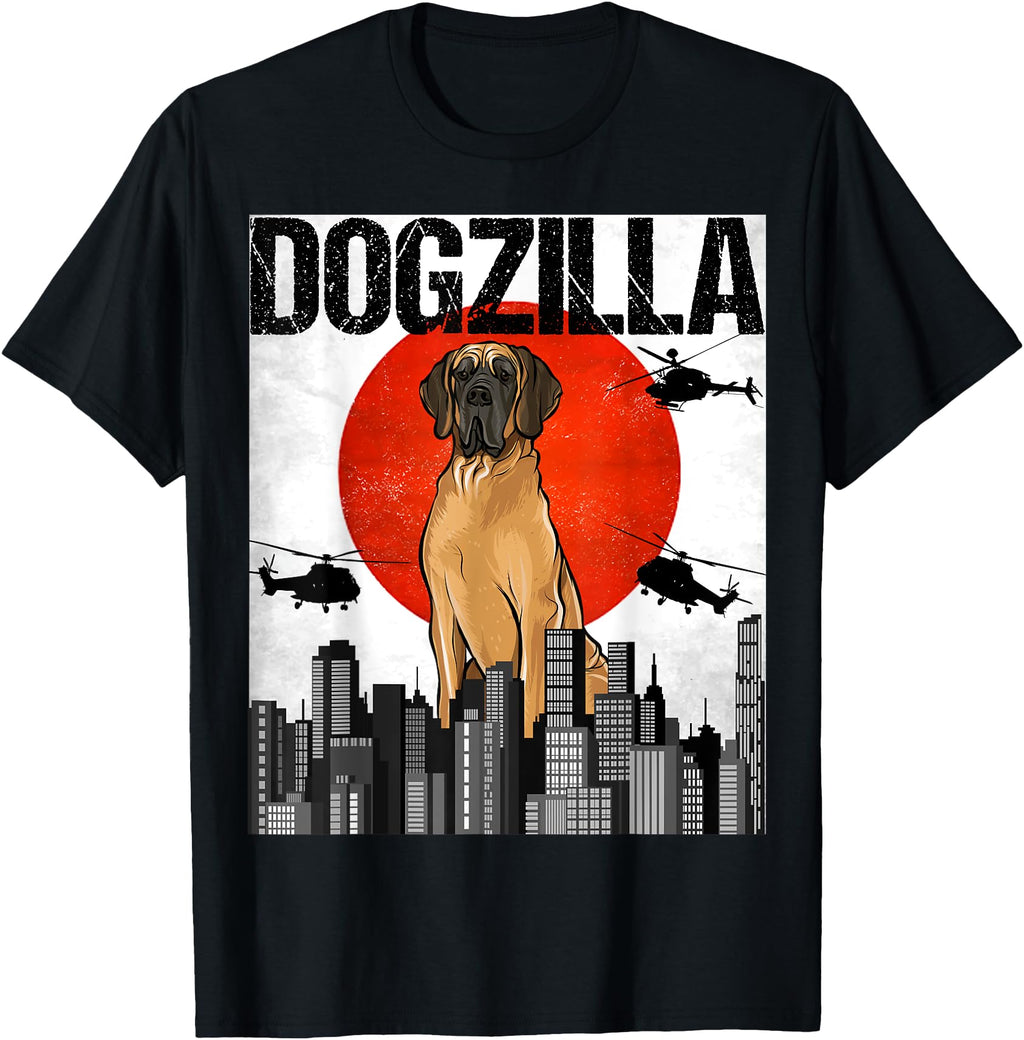 Japanese Dogzilla Brown Great Dane Sweatshirt - Minimalist Print for Adults - T-Shirt, Sweatshirt, Hoodie