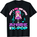 Just Who Loves Anime And K Pop Chibi Hoodie - Trendy Graphic Men Women - T-Shirt, Sweatshirt, Hoodie